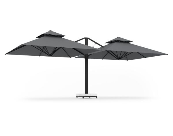 Avento Duo 400 × 400 × 2 cm Çift Kanatlı Yandan Kollu Şemsiye