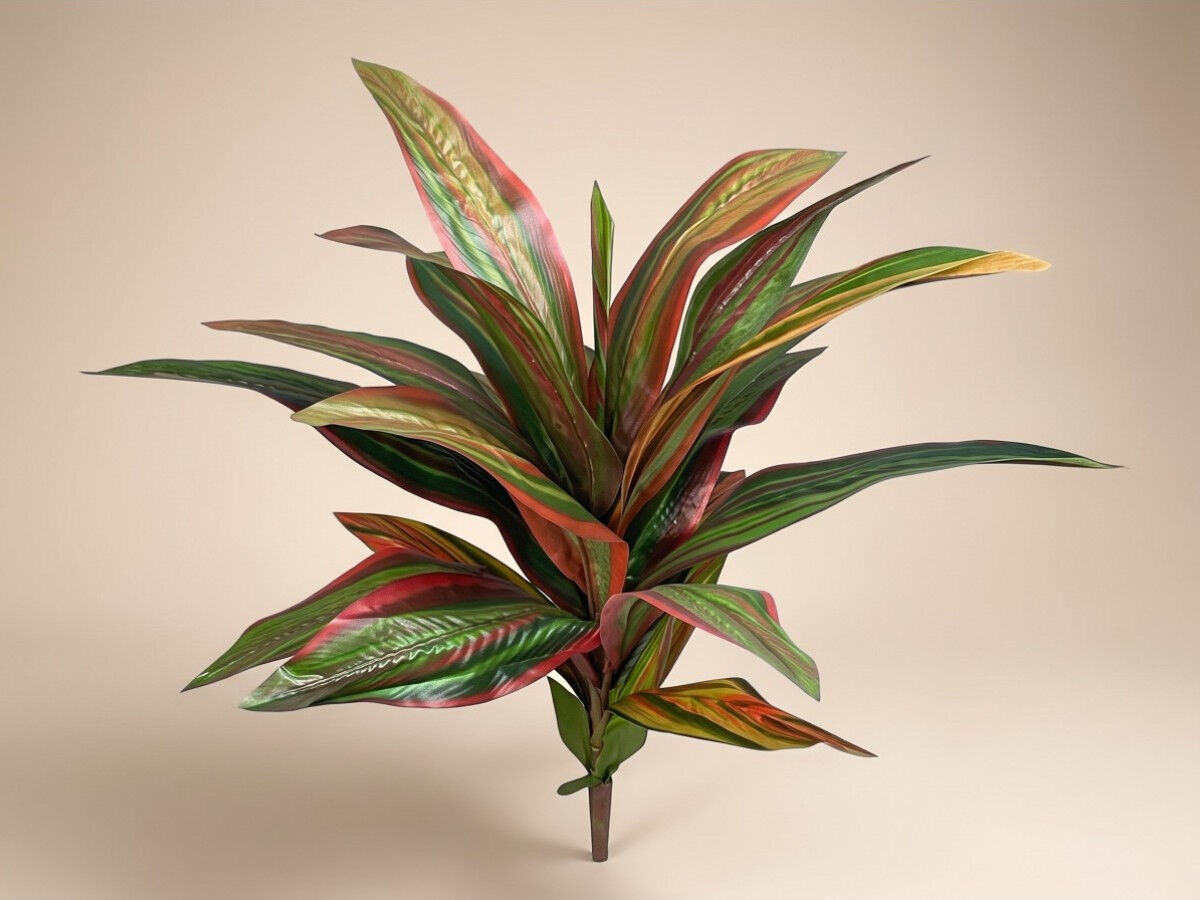 Yapay Bitki Dracena Kırmızı-Yeşil – Saksı Bitkisi (55 cm) - 061AV04B