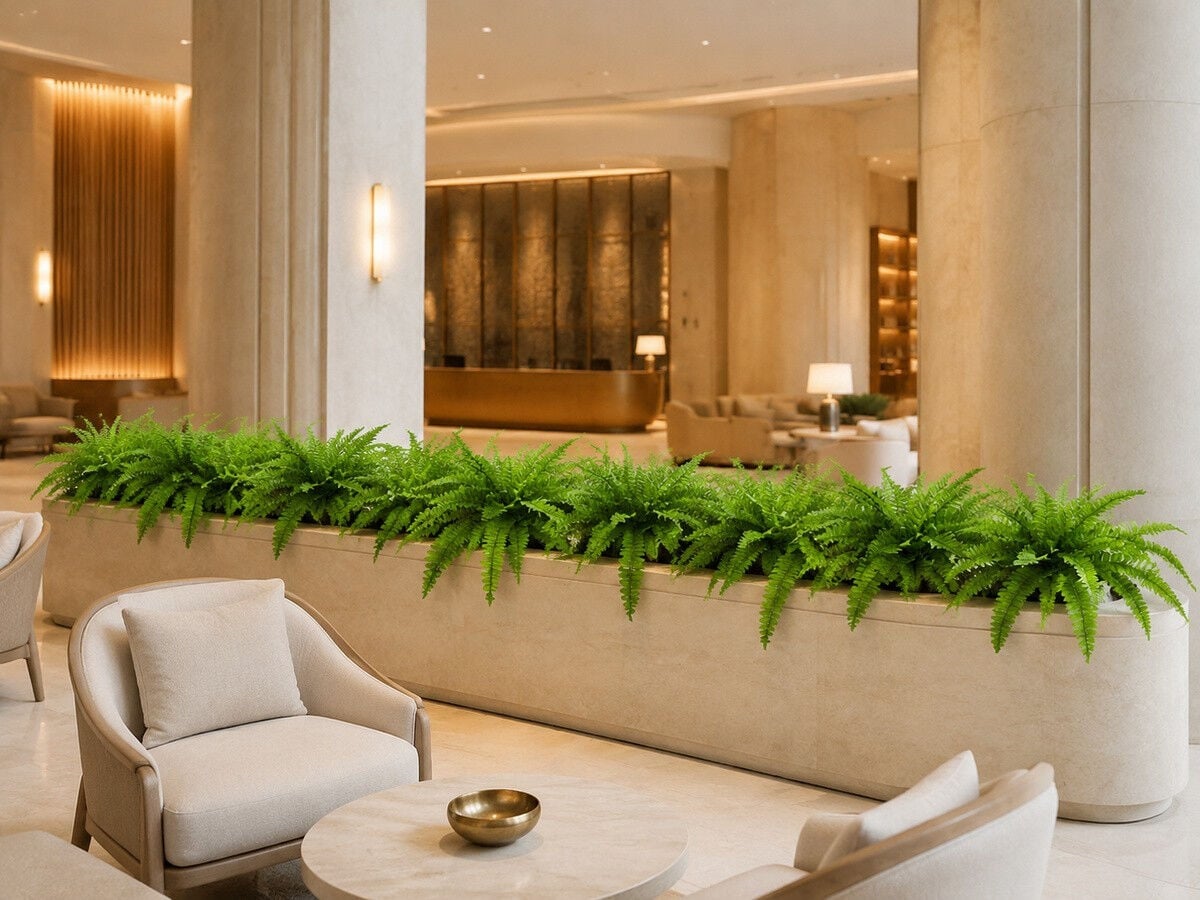 Yapay Bitki Fujer Boston Fern 60cm – Aşk Merdiveni Eğrelti Otu