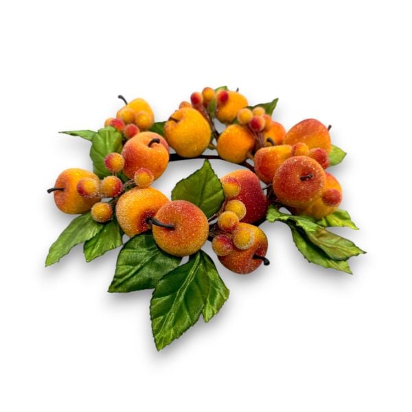 El Yapımı Deluxe Turuncu Masa Dekoru - Mumluk & Peçetelik (Amber Edition)