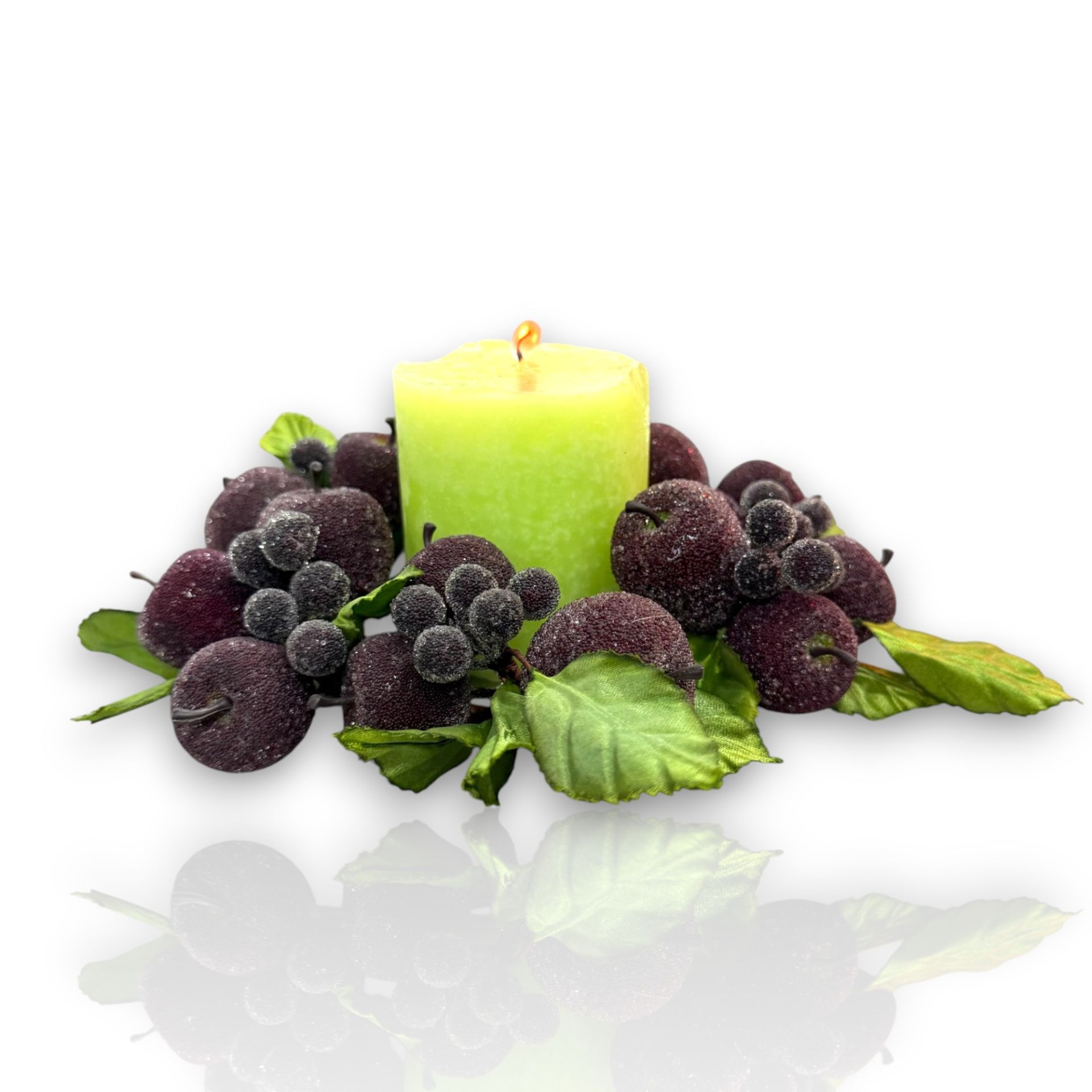 Mumluk Masa Süsü Dekor Deluxe Bordo