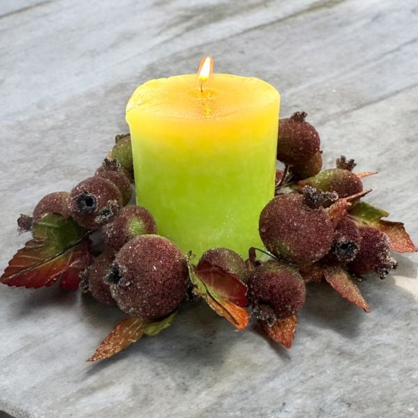 Mumluk Masa Süsü Dekor Deluxe Bordo