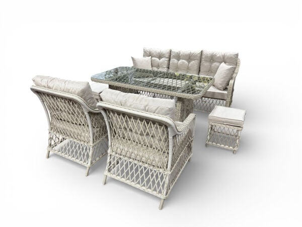 Balkon ve Bahçe Oturma Grubu Gardenia Cappuccino Rattan