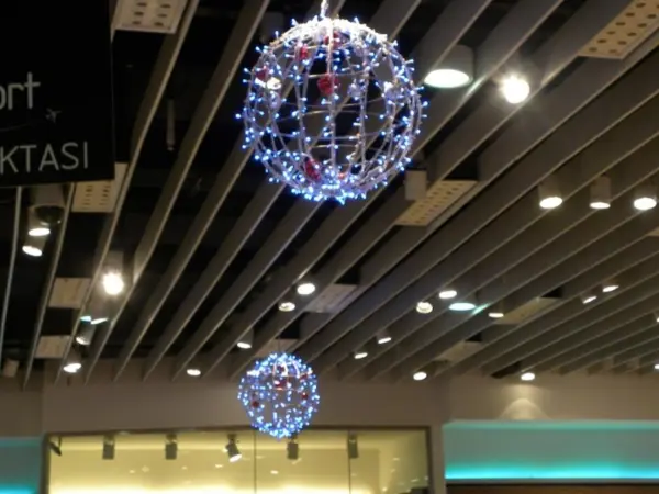 Dev Yılbaşı Topu 100 cm Metal Küre İskeleti