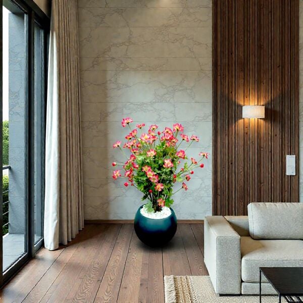 Saksılı Aranjman Yapay Ağaç 90cm