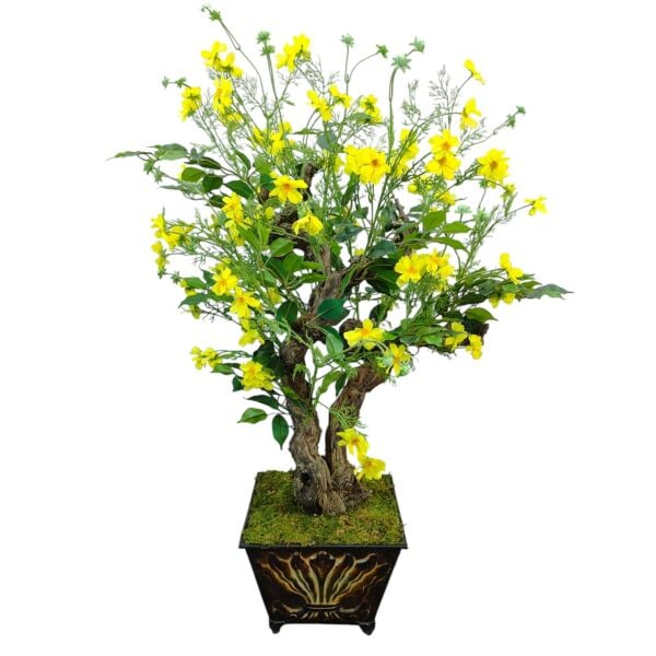 Dekoratif Eskitme Saksılı Bonsai Ağacı 120cm