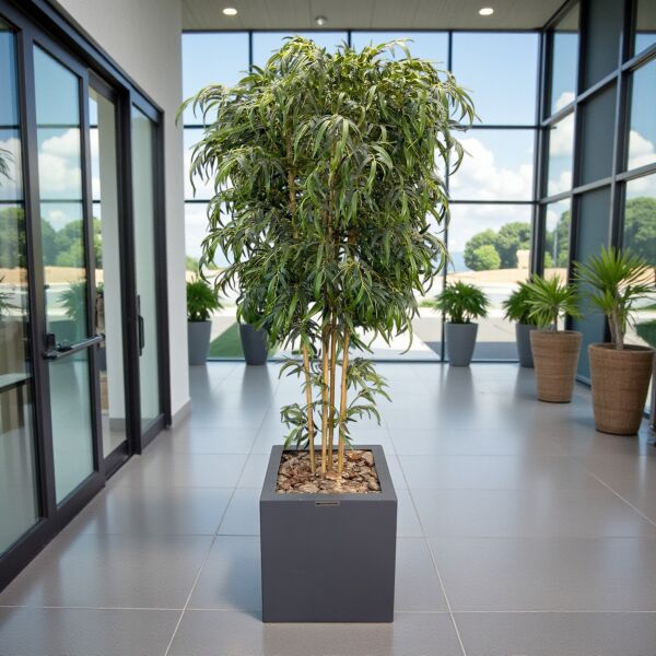 Yapay Bambu Ağacı 240cm - Fiberglass Saksı
