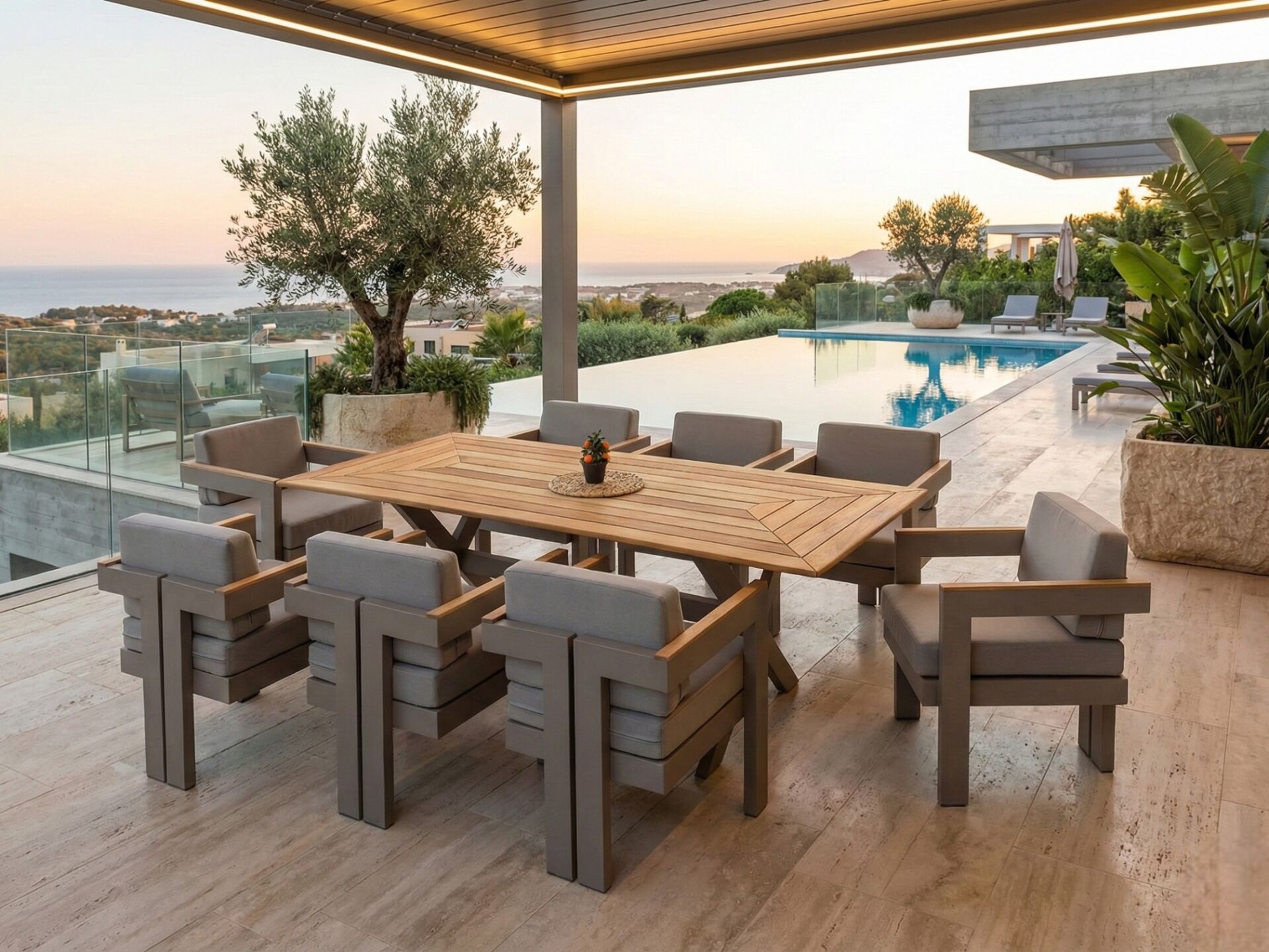 Terra 6 Kişilik Masa Takımı