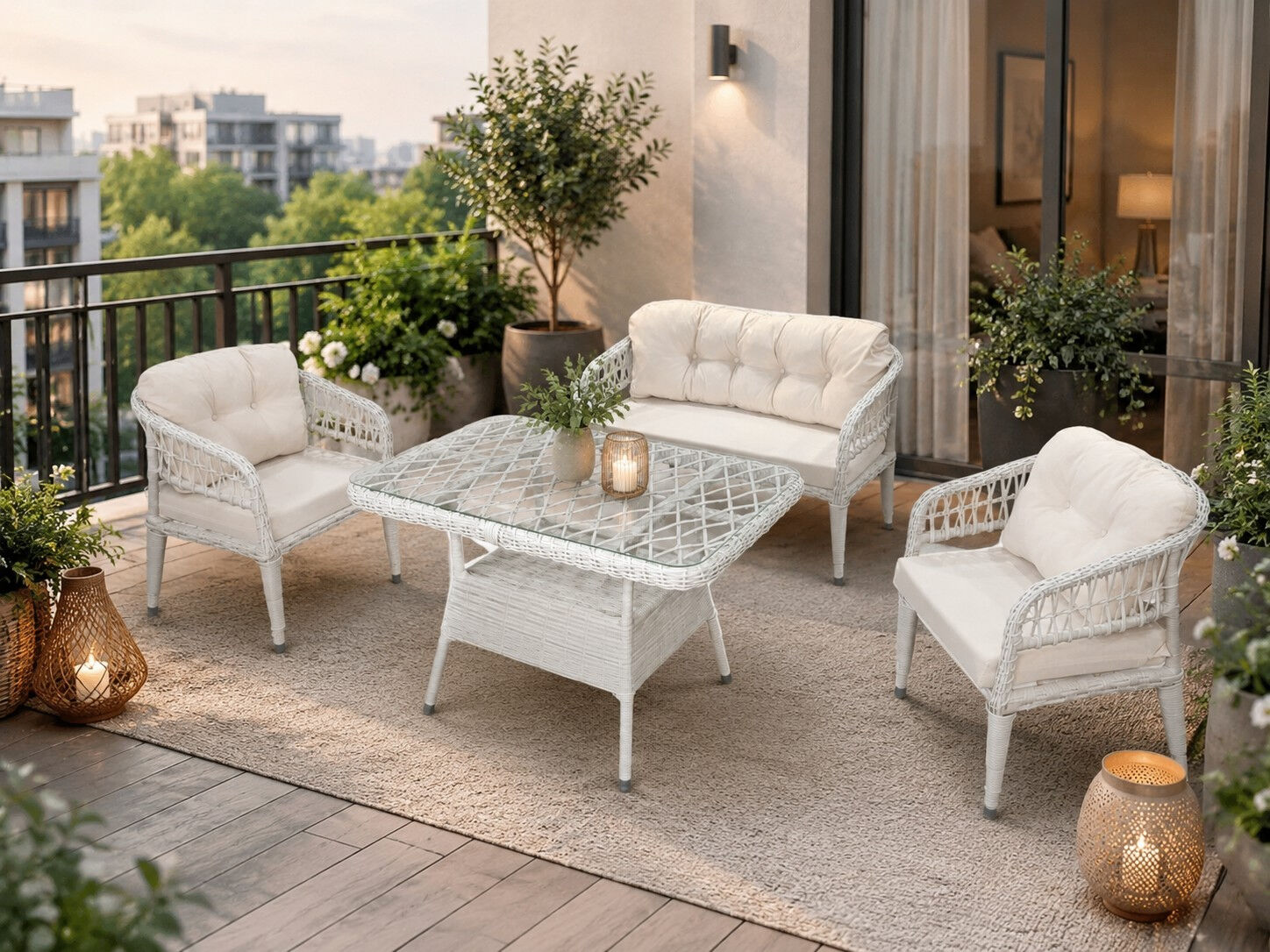 Rattan Masalı Bahçe Oturma Grubu Portofino