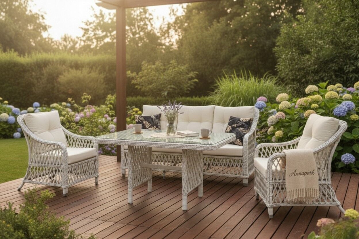 Rattan Masalı Bahçe Oturma Grubu Flora