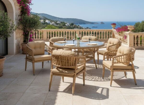 Rattan Bahçe Masa Sandalye Takımı Vita