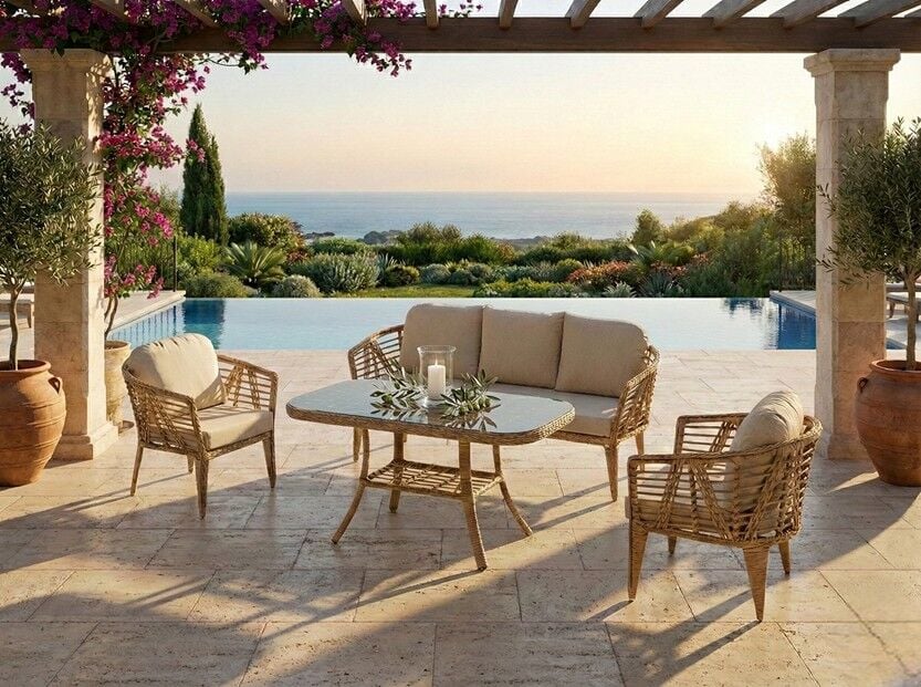Rattan Masalı Bahçe Oturma Grubu Bella