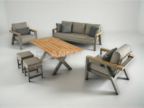 Laurena Oturma Grubu Gri