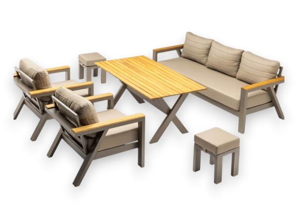 Laurena Oturma Grubu Gri